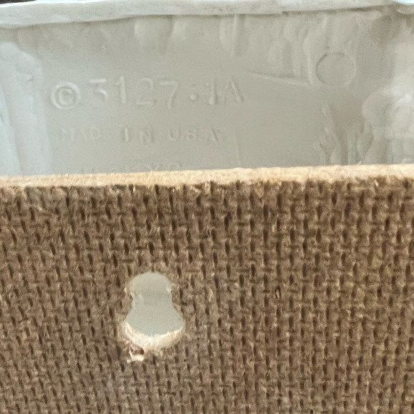 Vintage 1990 Burwood Products Co. 2 Bunny Rabbits Planters Wall Pockets - Picture 7 of 7